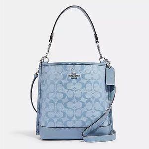 Coach Mollie Bucket Bag 22 in Signature Chambray